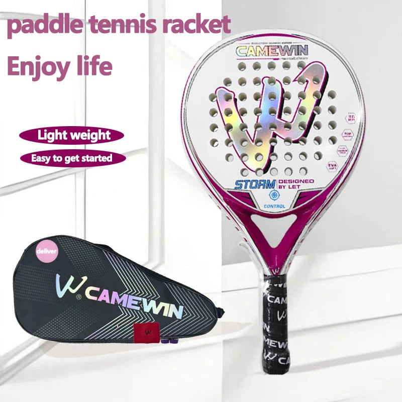 Padel racket Paddle racket Ladies only 50% carbon fiber 50% glass fiber Beach tennis racket Carbon fiber tennis racket The new