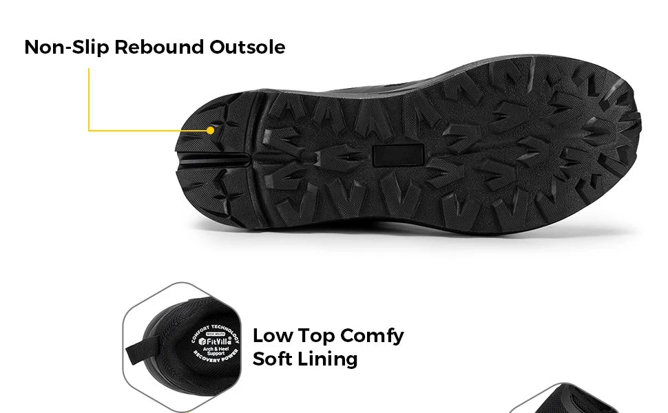 Fittington Extra Wide Men's Sports Shoes Cushioning Sneakers Trail Running Shoes For Men Heel Pain Plantar Fasciitis Relief