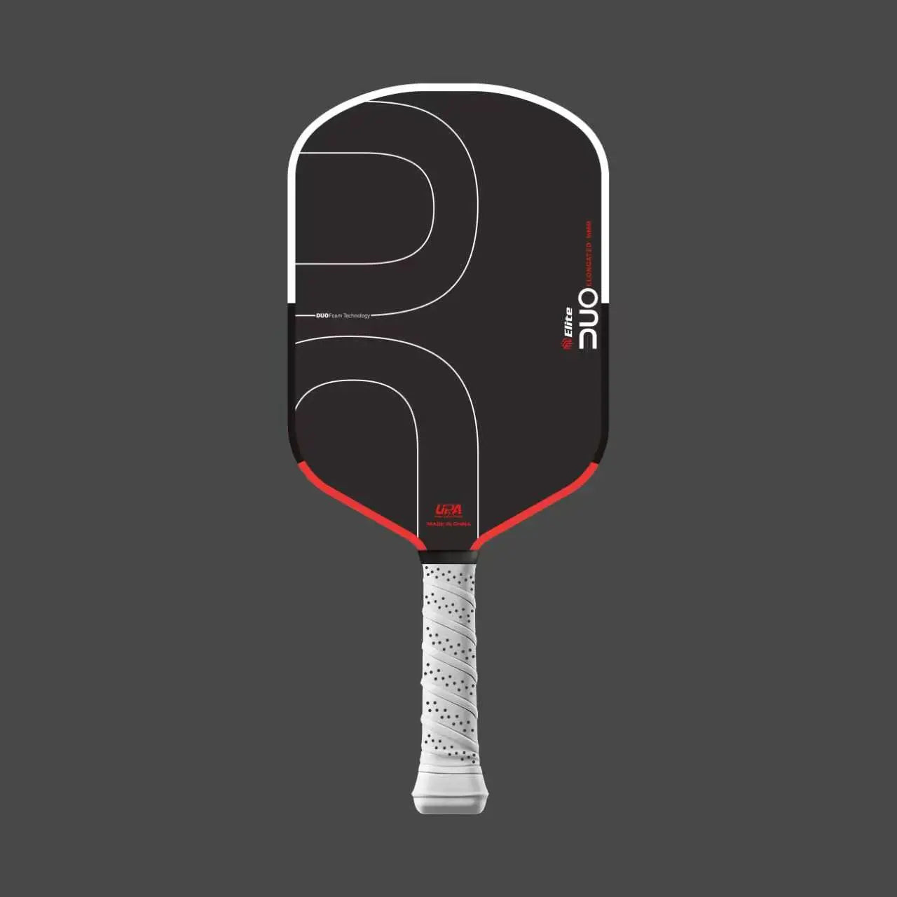 DUO-FOAM Pickleball Paddle Black Foam Core Increases Sweet Spot 3-Layer Carbon Fiber Rough Cloth pattern