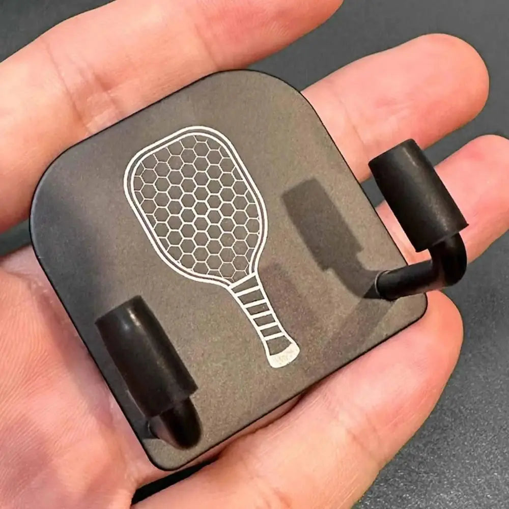 2Pcs Wall Mounted Pickleball Paddle Wall Rack Self-adhesive Punch-Free Pickleball Rackets Holder Aluminum Alloy Stable