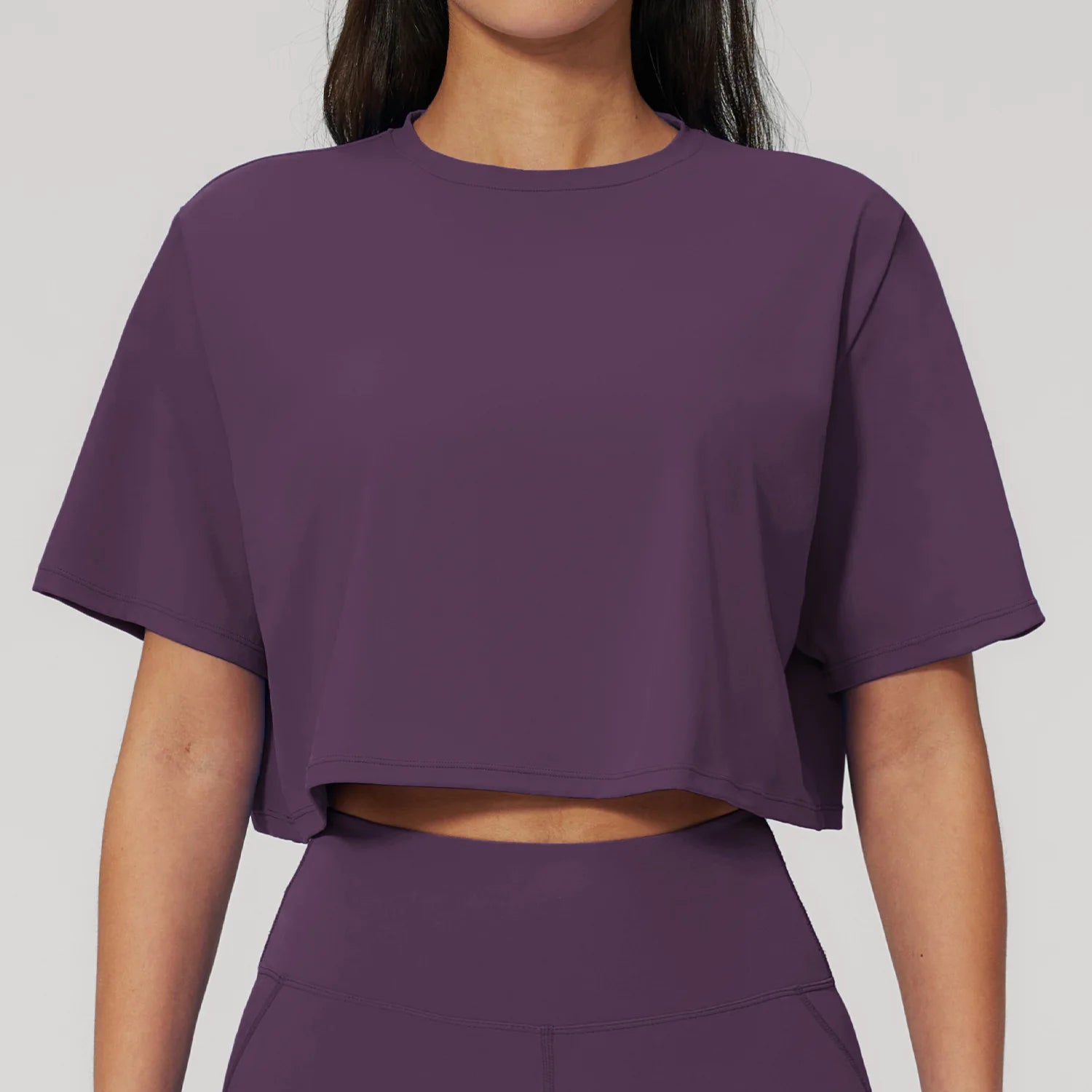 Yoga Tops Summer Sports Fitness Clothes Women's Short Sleeves Yoga Shirts Running Sports Gym Tops Loose Breathable Casual Tops