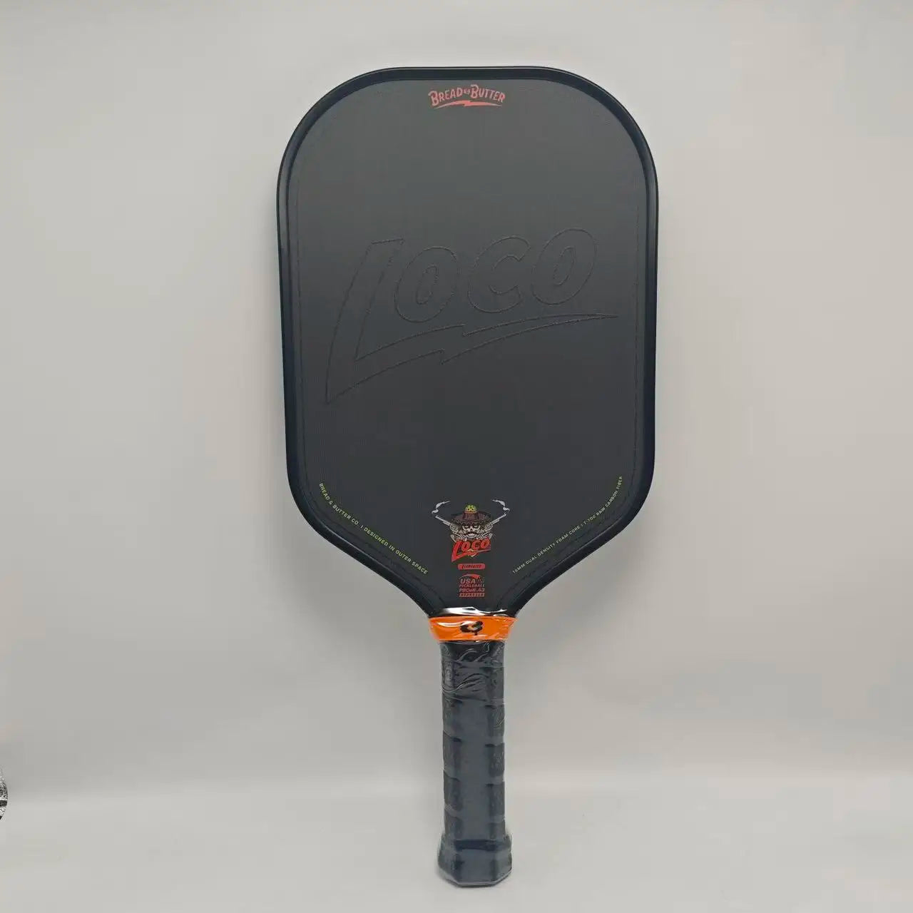 Bread and Butter Loco Pickleball Paddle 16mm Dual-Density Foam Core Hybrid Elongated CFC T700 Carbon Fiber Pickleball Paddles