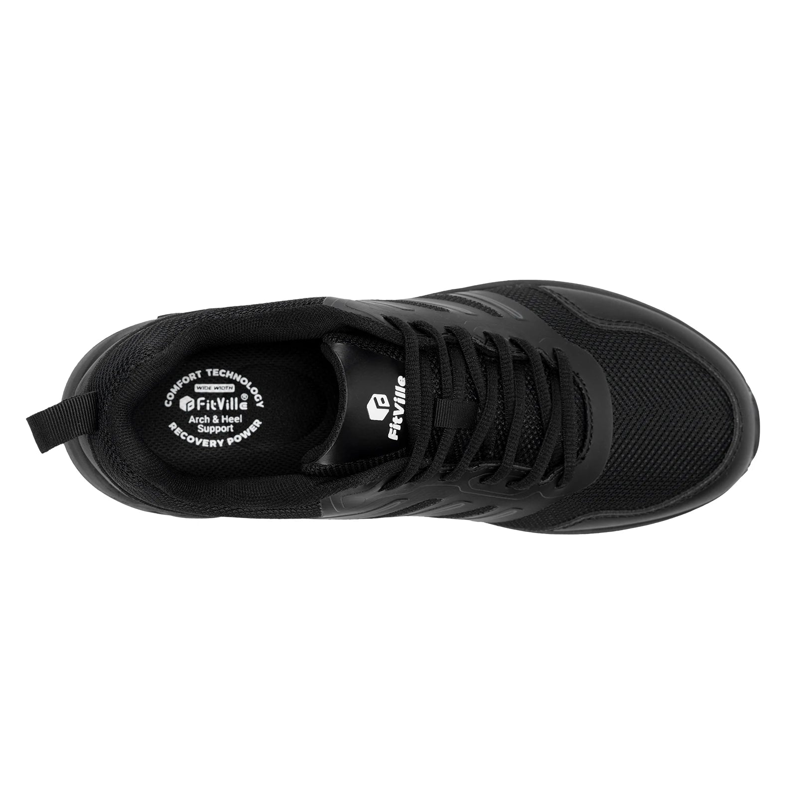 Fittington Extra Wide Men's Sports Shoes Cushioning Sneakers Trail Running Shoes For Men Heel Pain Plantar Fasciitis Relief