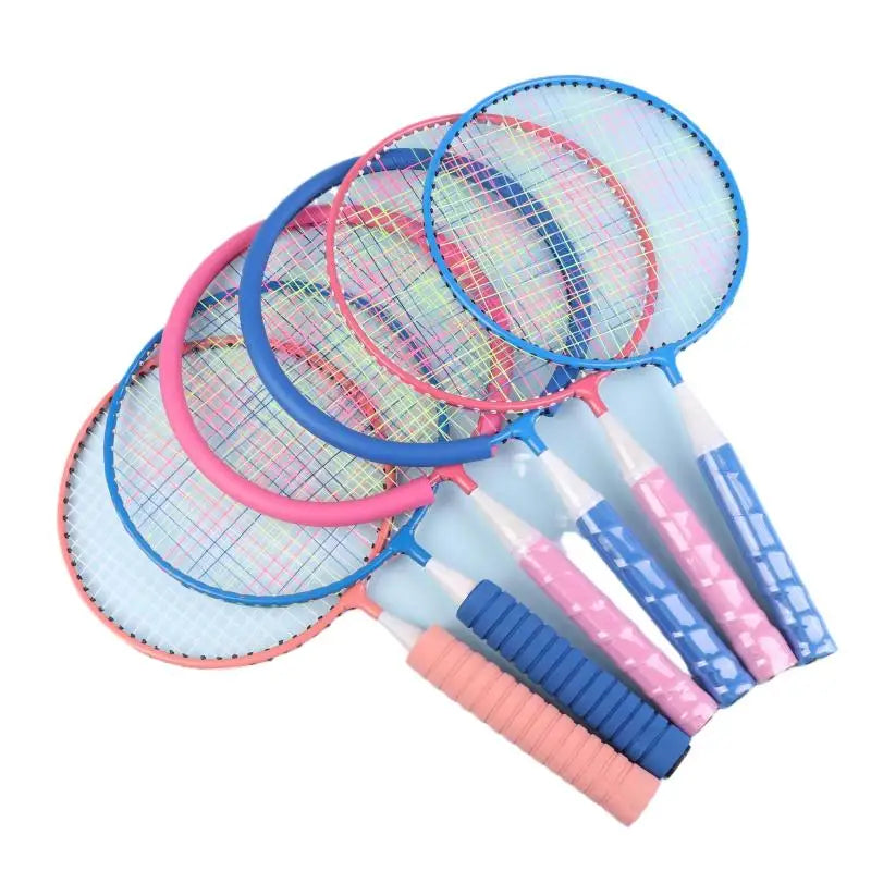 Family Sports Toy: Children's Lightweight Badminton Racket Double Set with Backpack, Designed for Kids Sports