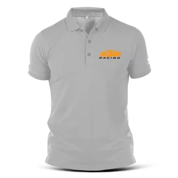 Polo KTM Racing T-Shirt Tshirt Sportswear Embroidery Racing Unisex Collar Casual Tee