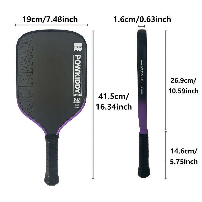 Pickleball Paddle Board Fifth Generation EPP Foam Core Heat-pressed Integrated High Elasticity T700 Carbon Fiber Pickleball