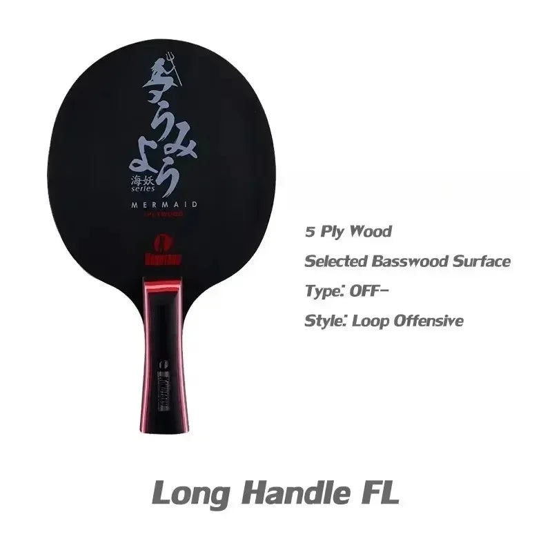 Table Tennis Blade Racket Pure Black Carbon Wood Allround  Integrated Molding Pingpong Base Board for Attack  for Player Train