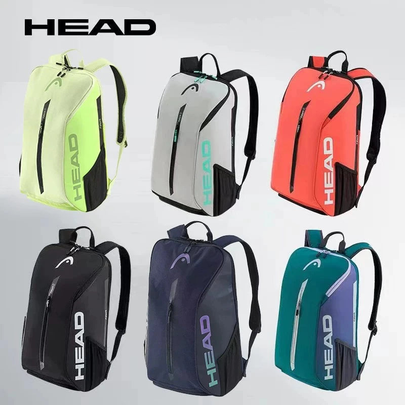 HEAD TOUR TEAM Series Original Tennis Backpack 1-2Pack Tennis Racket Bag Padel Beach Shoulder Racquet Bag With Shoes Space 25L