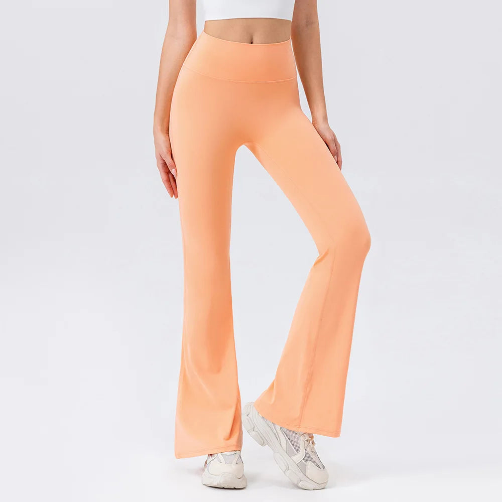 Yoga Pants Women High Waisted Yoga Pants with Pockets  Workout Flare Leggings Work Dress Pants Sports running fitness pants
