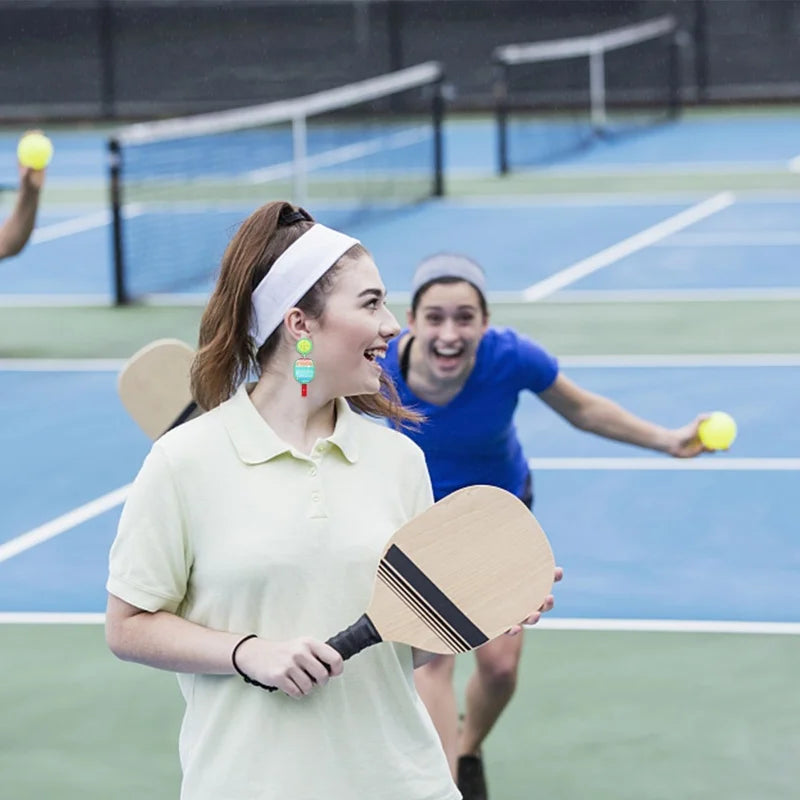 New Game Day Earrings Pickleball Paddle Earrings Fashion Sport Earring Sports Fans Jewelry Favor Gift