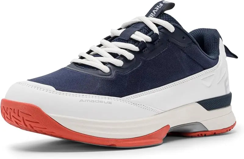 FitVille Wide Tennis Shoes For Men Pickleball Shoes Lightweight Breathable All Court Athletic With Arch Support & Wide Toe Box