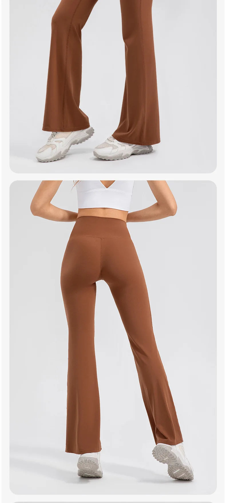 Yoga Pants Women High Waisted Yoga Pants with Pockets  Workout Flare Leggings Work Dress Pants Sports running fitness pants