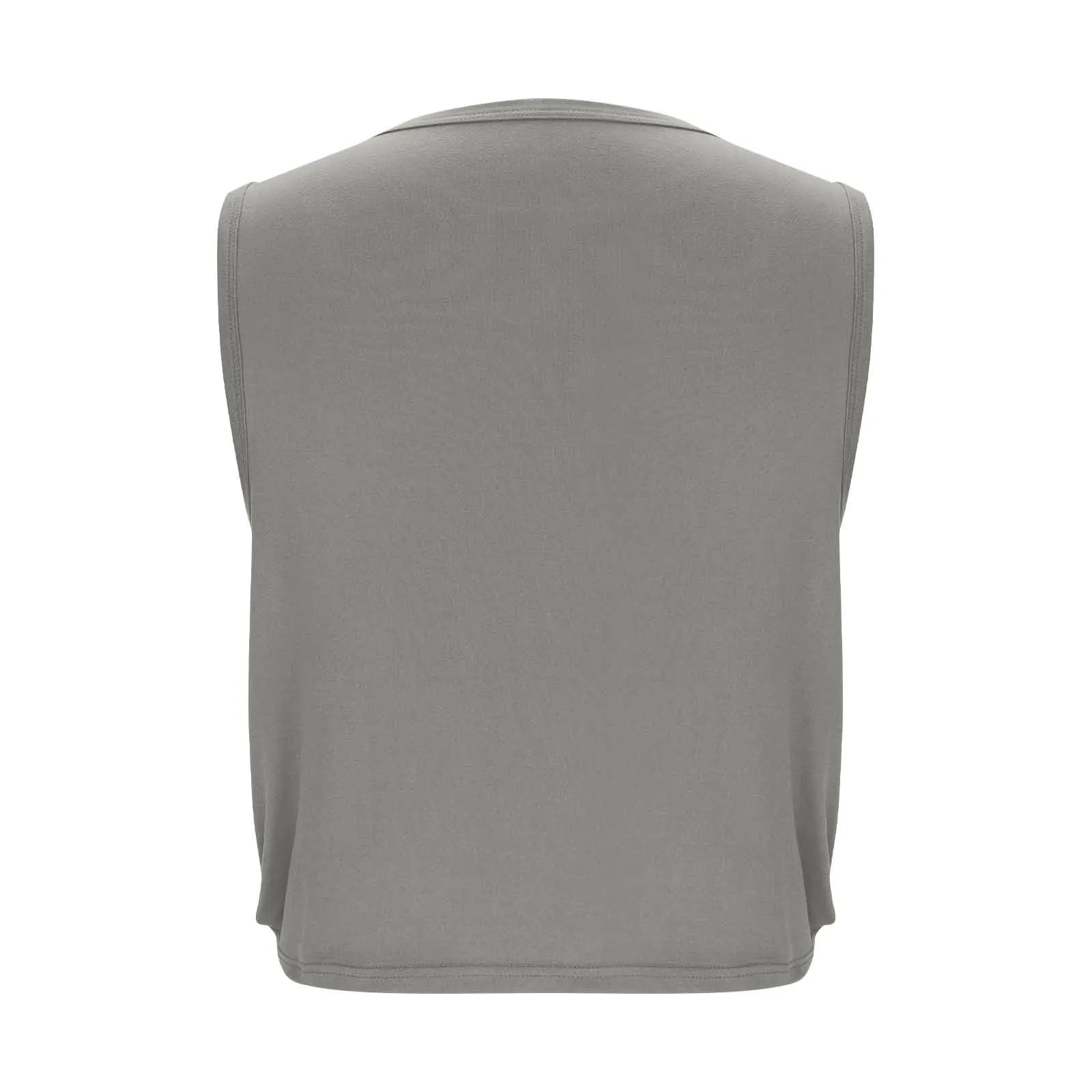 Women Sleeveless Yoga Tops Athletic Vest Breathable Blouse Cover Up Gym Workout Cool T-Shirt Running Short Tank Crop Top