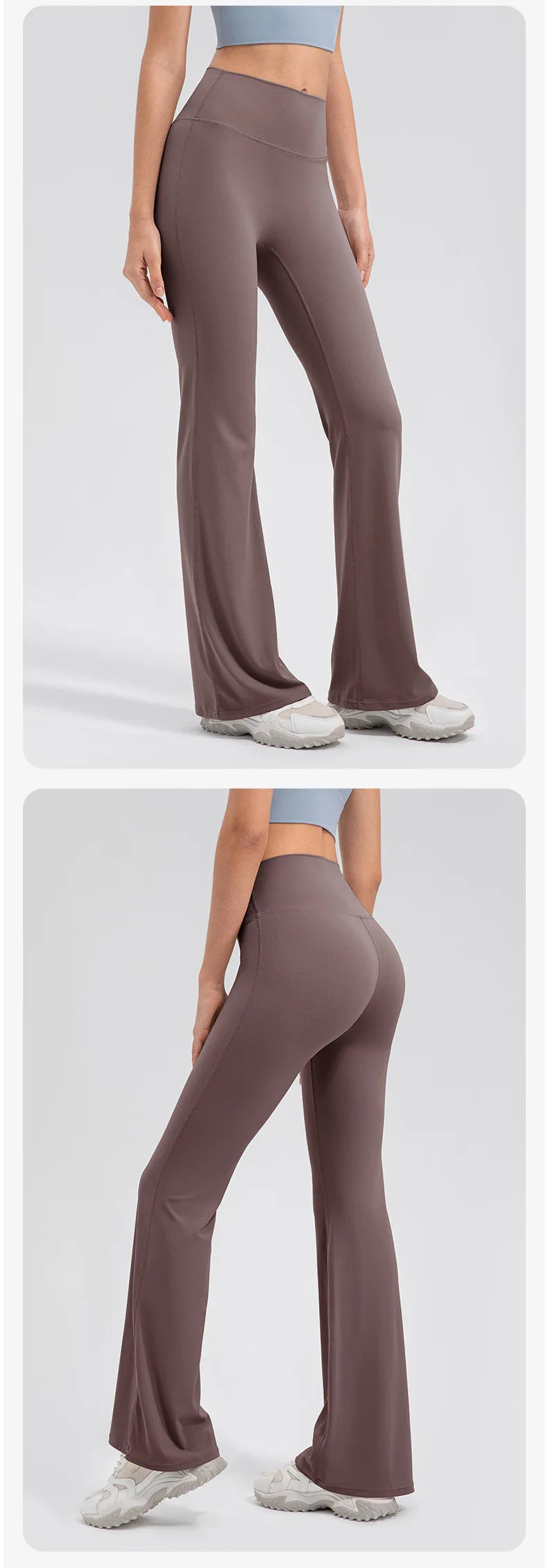 Yoga Pants Women High Waisted Yoga Pants with Pockets  Workout Flare Leggings Work Dress Pants Sports running fitness pants