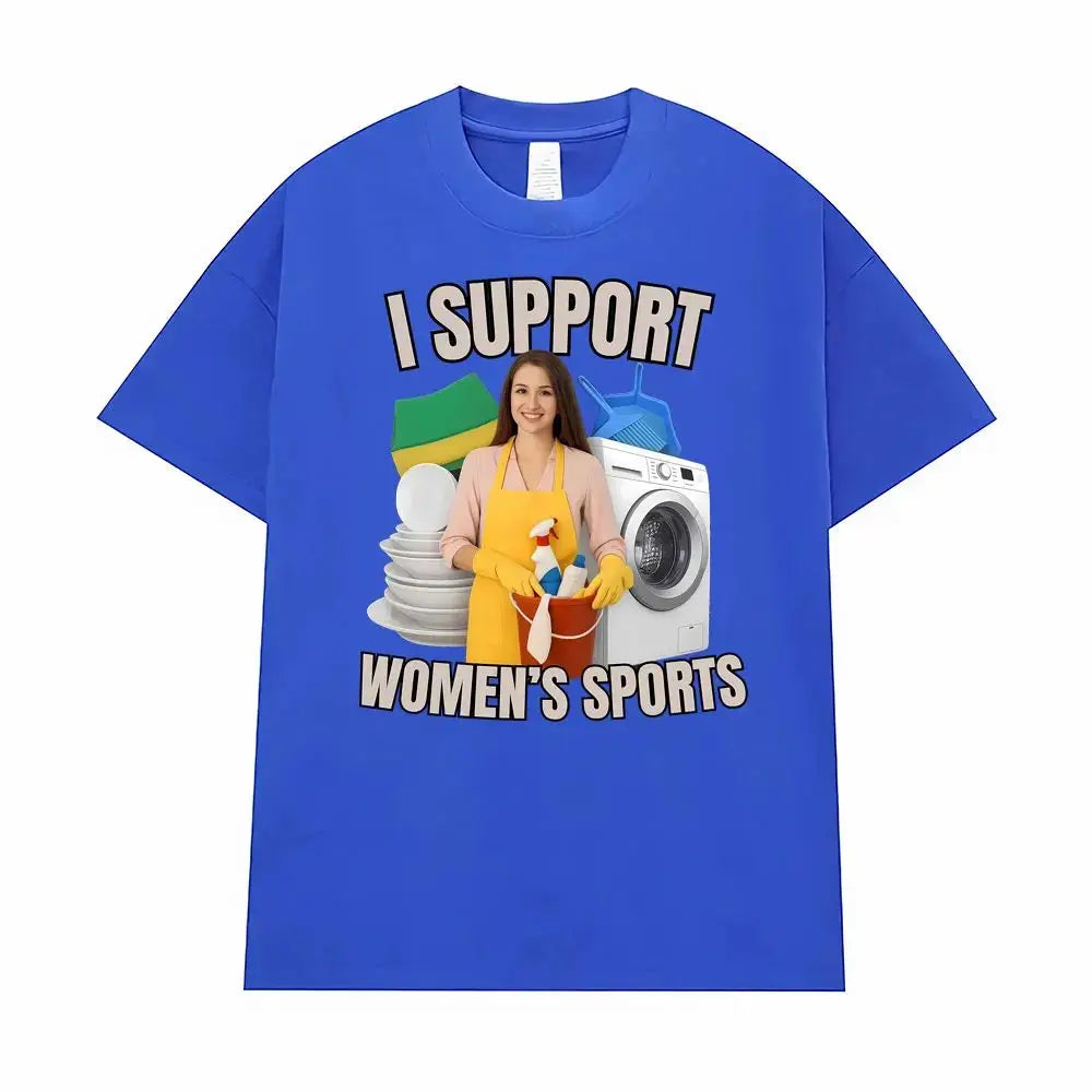 Comparison of Sports Fun Satire Humor Men's and Women's T-shirts Street Hip-hop Summer Men's Round Neck Short Sleeved Shirts