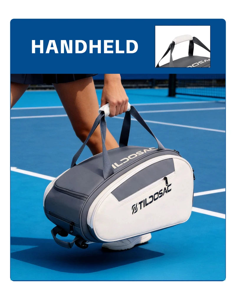 Professional Pickleball Racquet Backpack Large Capacity Waterproof Padel Pickleball Bag Shoe Compartment Padel Sporting Handbag