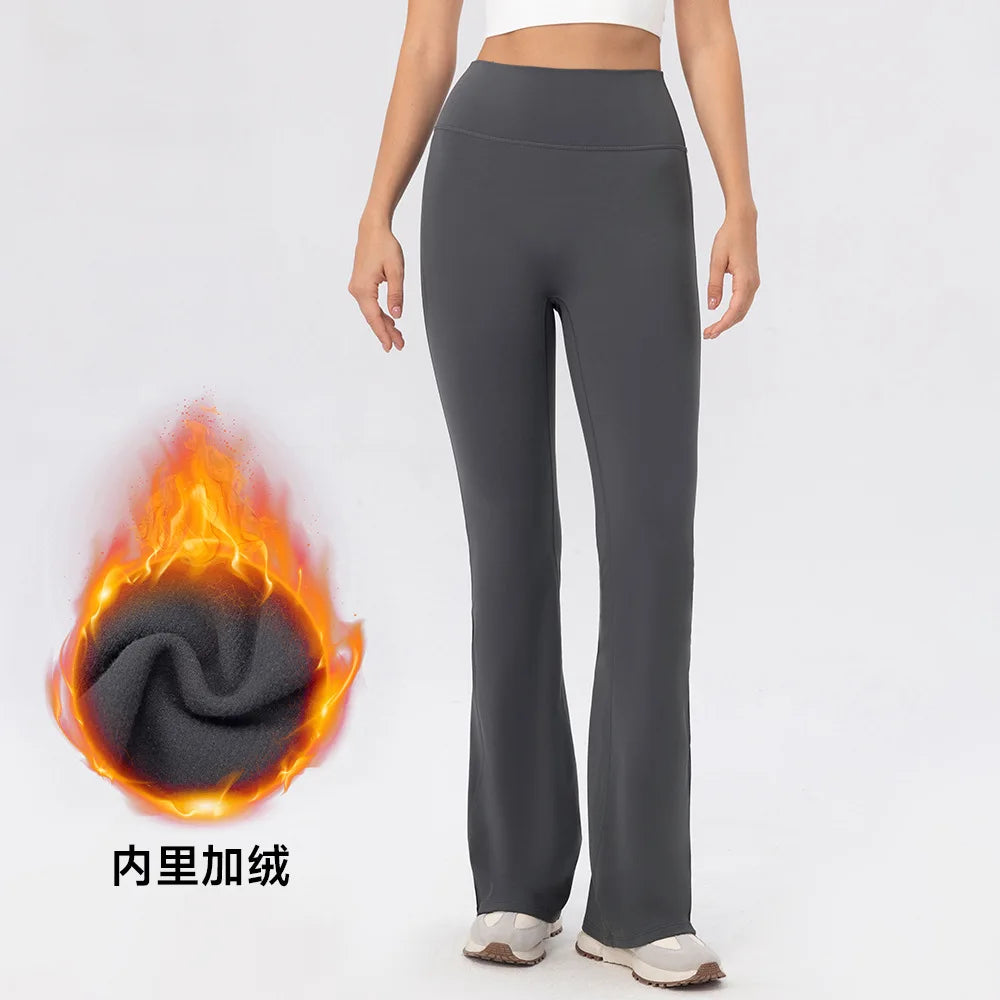 Yoga Pants Women High Waisted Yoga Pants with Pockets  Workout Flare Leggings Work Dress Pants Sports running fitness pants