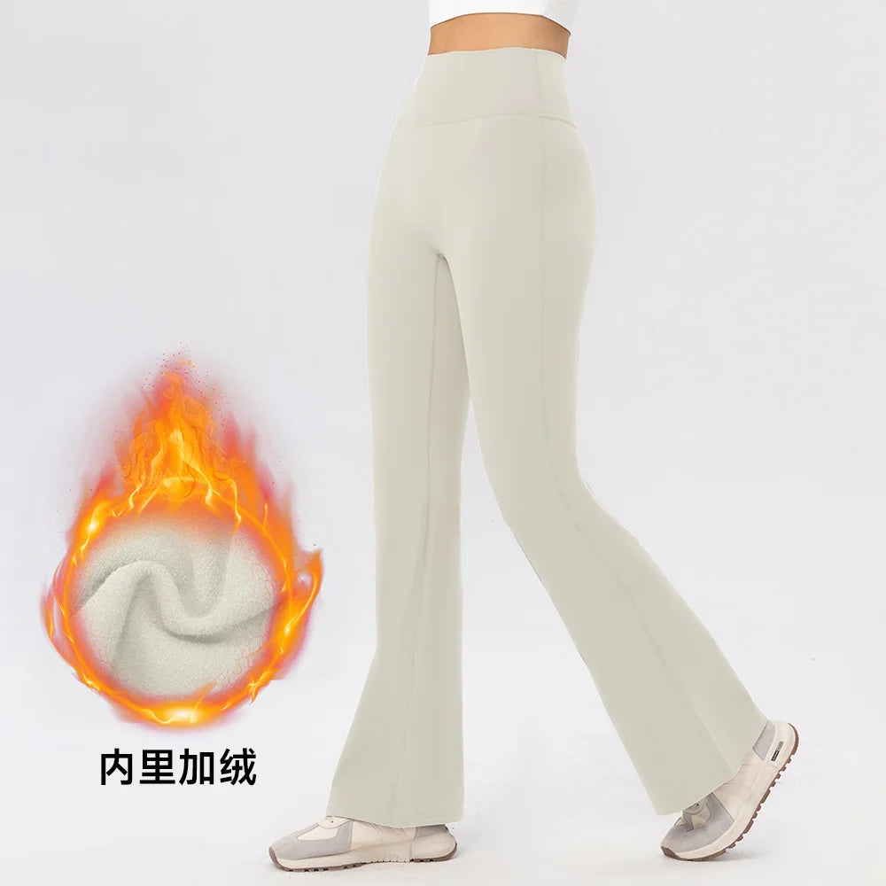 Yoga Pants Women High Waisted Yoga Pants with Pockets  Workout Flare Leggings Work Dress Pants Sports running fitness pants