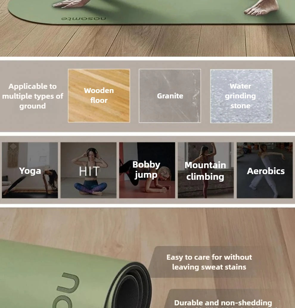Pilates Equipment Yoga Mat Professional - Extra Thick Rubber Non-Slip for Women Weight Loss, Sport Fitness Mat 요가매트