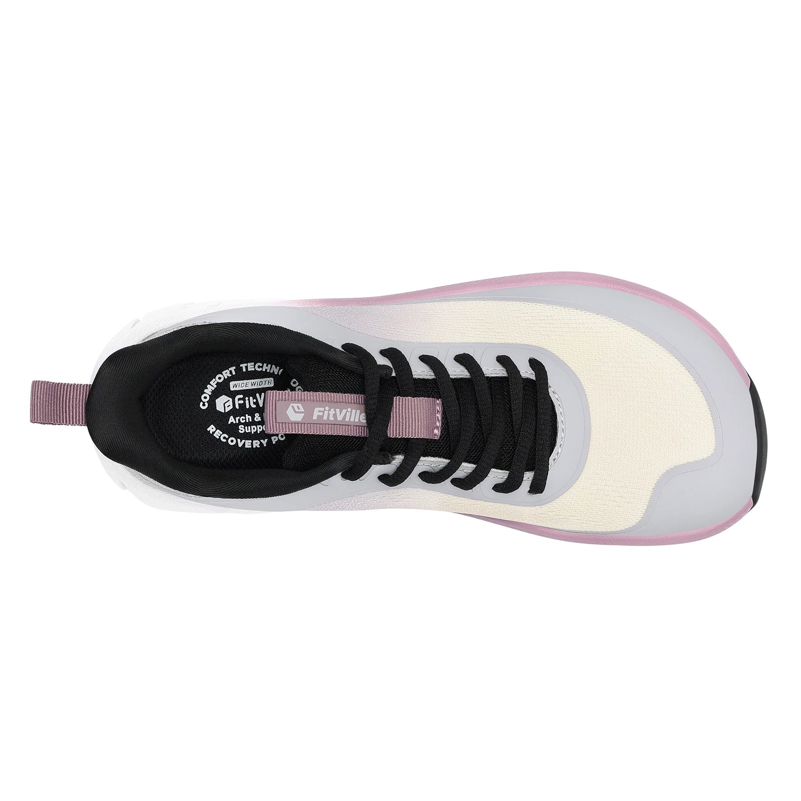 Fittington Women's Sports Shoes Wide Women Sneakers Non-Slip Tennis Walking Running Shoes For Women Swollen Feet Pain Relief
