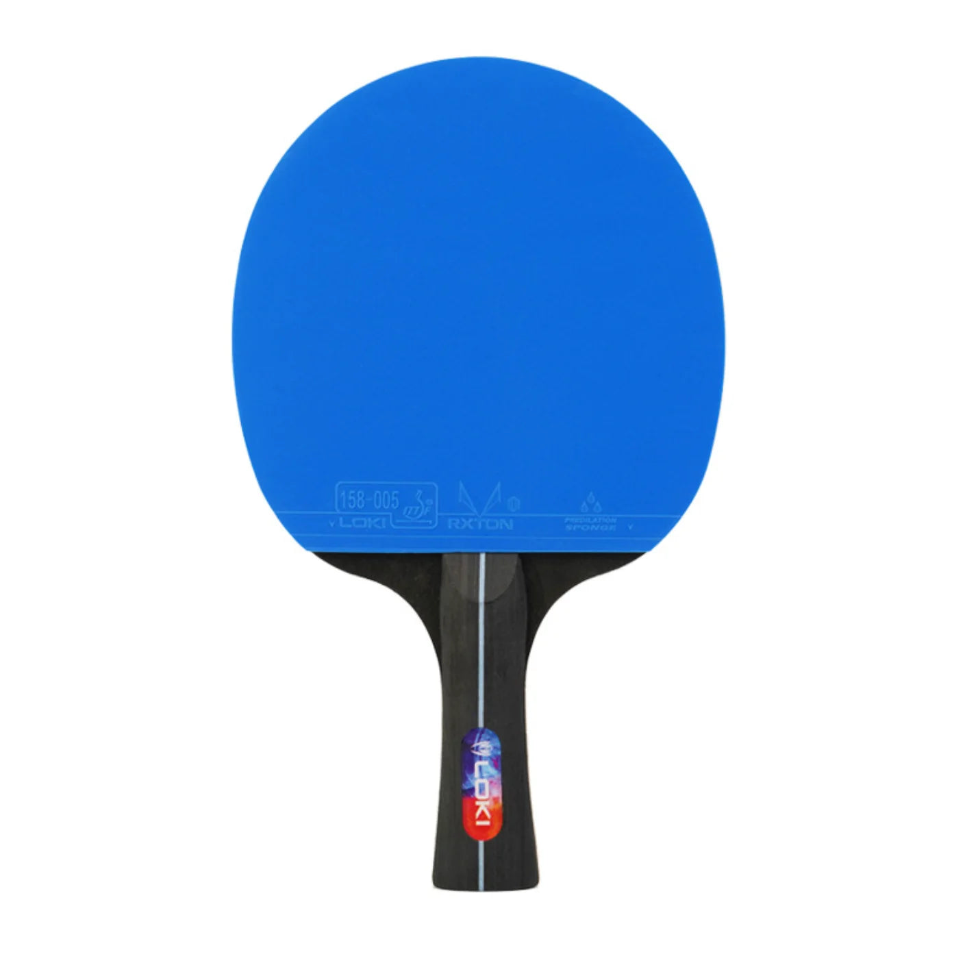 Professional Training Table Tennis Adhesive Rubber PingPong Rackets with Blue Color Ping Pong Rubber 5-layer Pure Wooden Board