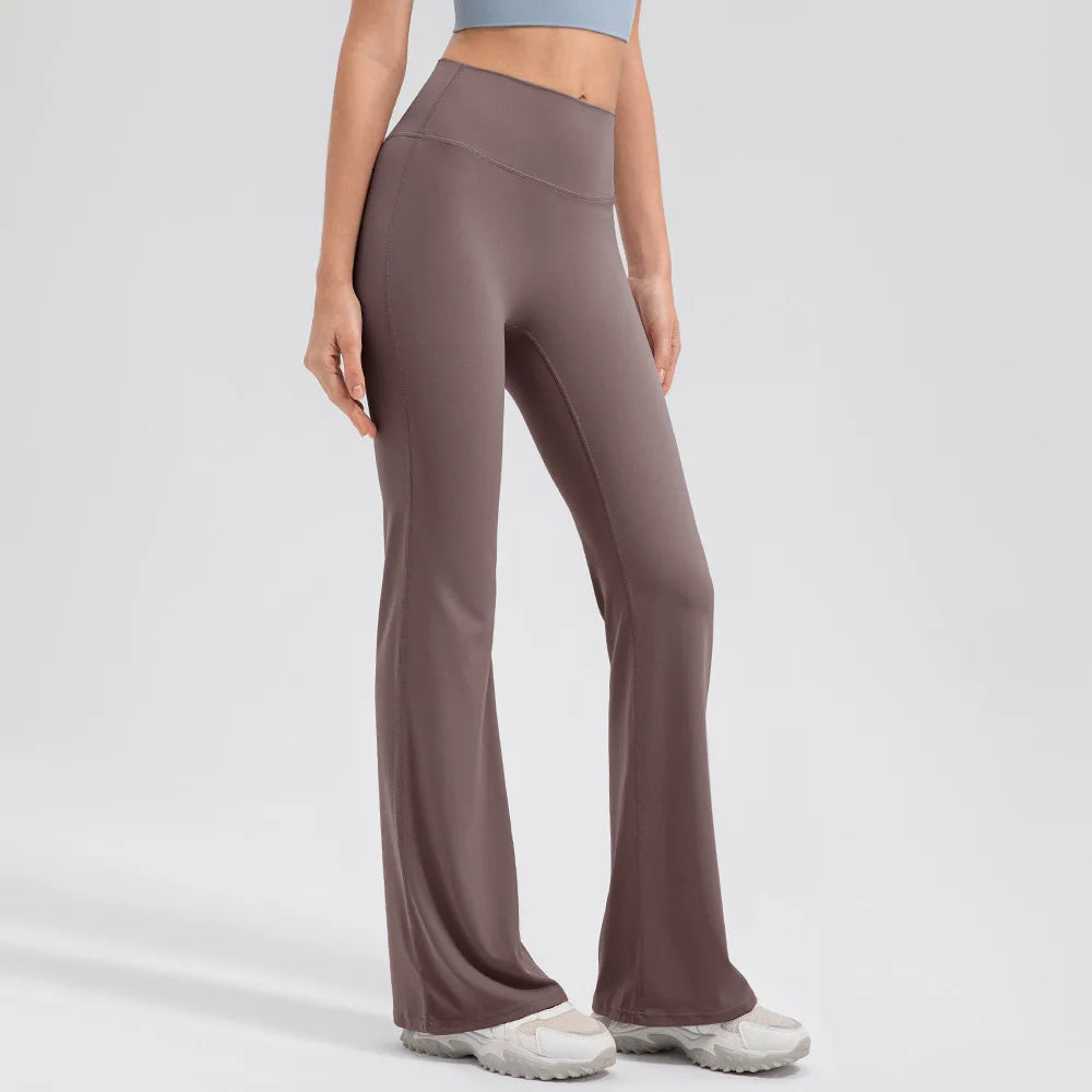 Yoga Pants Women High Waisted Yoga Pants with Pockets  Workout Flare Leggings Work Dress Pants Sports running fitness pants