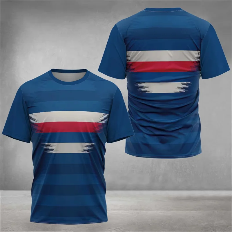 2025 New Summer Sports T Shirts For Men Fashion Trendy Streetwear 3D Printed Fitness T-shirts Loose Quick Dry Running Gym Tees