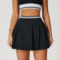 Summer Anti-Glare Tennis Skirts A-line Pleated Yoga Shorts Skirts Women High Waist Sports Fitness Skirt Gym Workout Sportswear