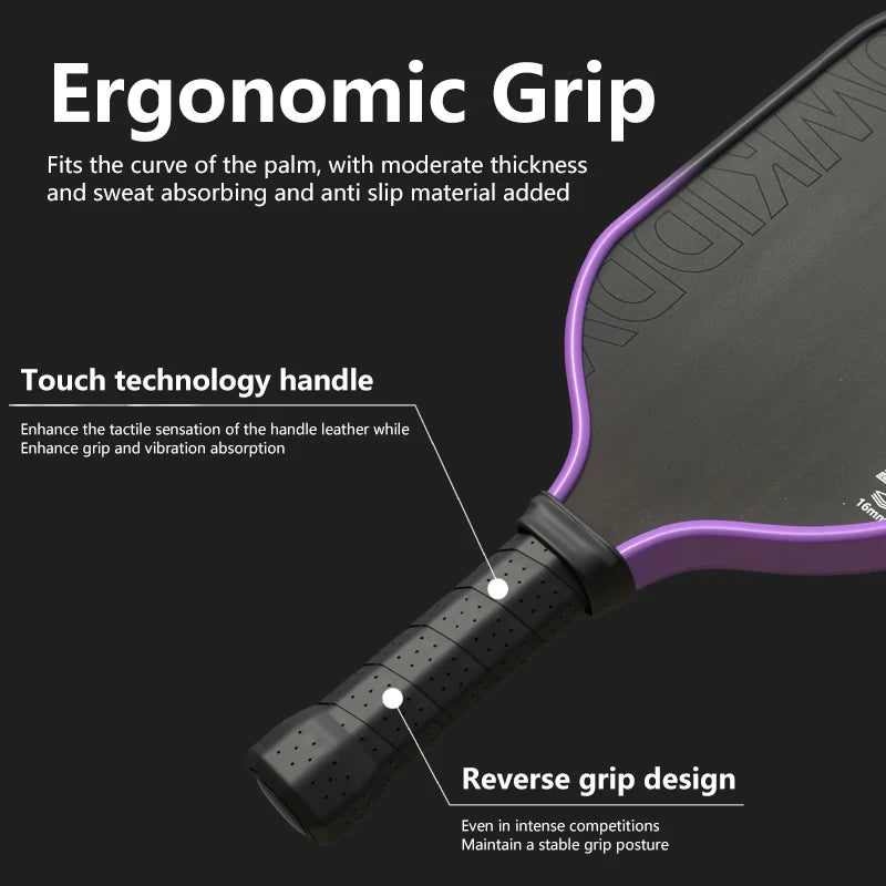 Pickleball Paddle Board Fifth Generation EPP Foam Core Heat-pressed Integrated High Elasticity T700 Carbon Fiber Pickleball