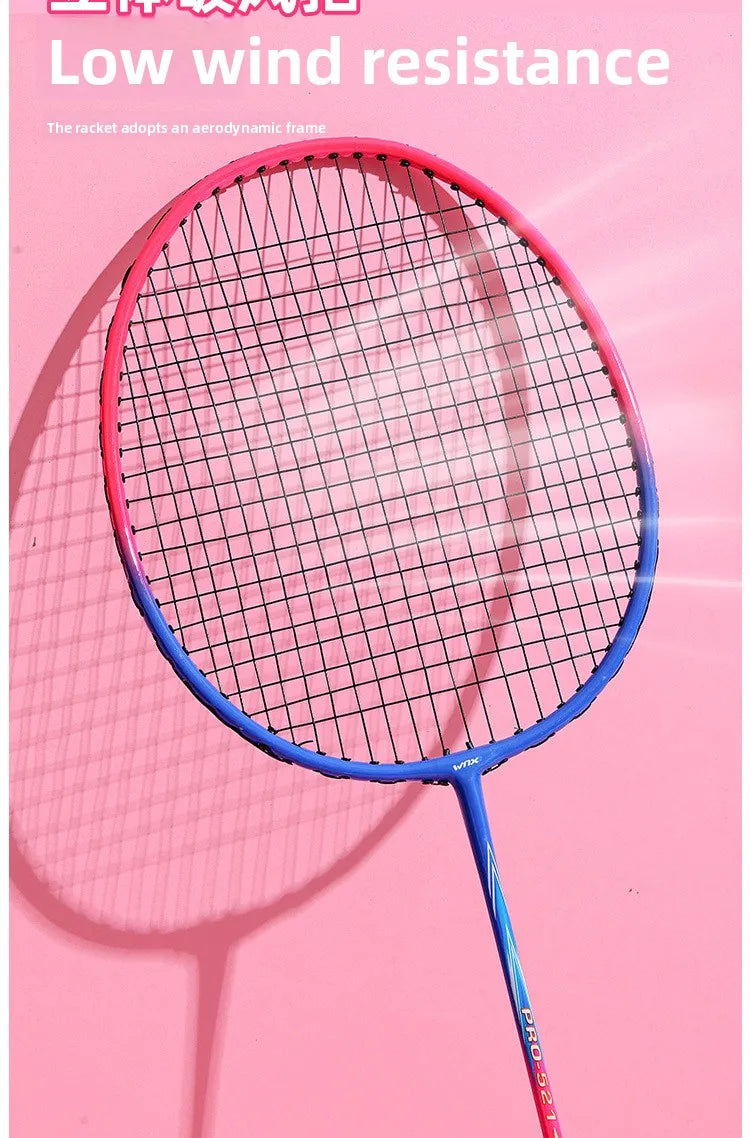New Durable Badminton Rackets (Set of 2) – Ideal for Adults and Secondary School Students: High-Bounce Rackets for Beginners