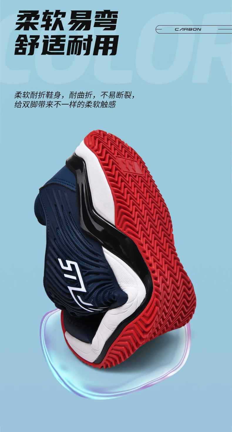 Professional tennis shoes for men and women breathable badminton volleyball shoes for indoor sports training non-slip competitio