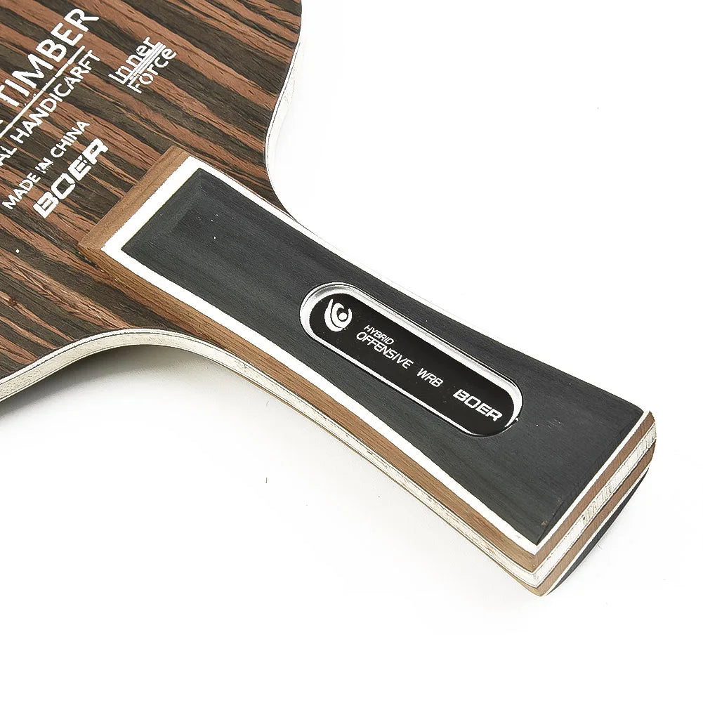 1PC Table Tennis Blade Ebony Dalbergia Pingpong Racket Bottom Plate 5-Ply 6.2mm Ping Pong Paddle Board Bat Racquet Long Handles