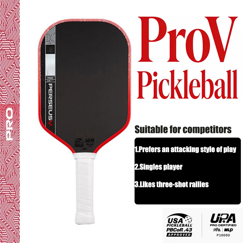 new Pro V pickleball paddle features optimized Tech Flex Power and Propulsion Core, delivering enhanced power, higher forgivenes