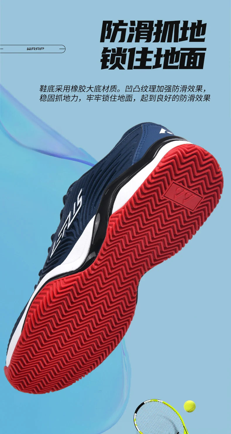 Professional tennis shoes for men and women breathable badminton volleyball shoes for indoor sports training non-slip competitio