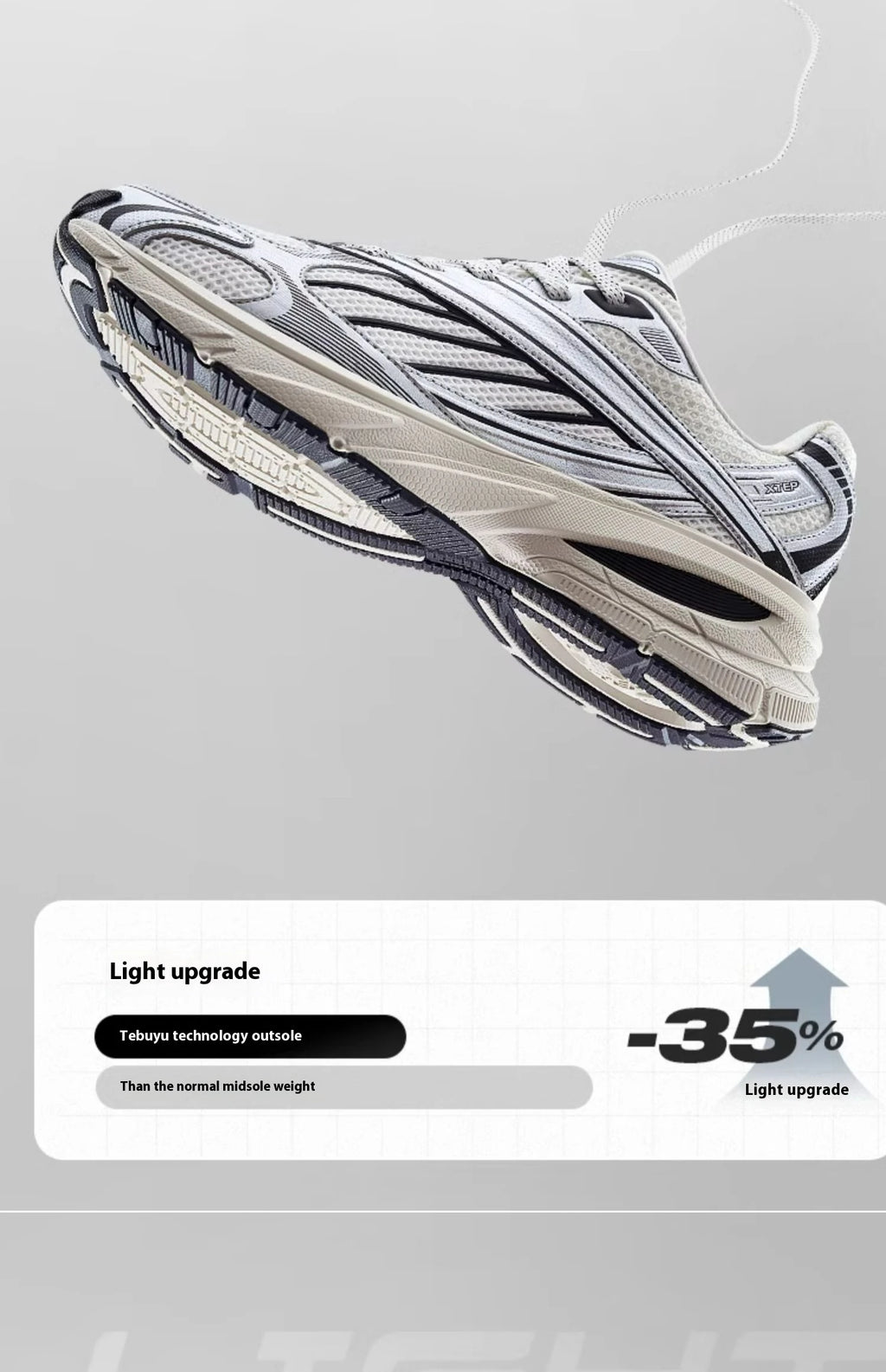 Xtep Little Basque Athletic Shoes Unisex  Summer Vintage Sports Shoes Comfortable Non-Slip Durability Sneakers 876319320003