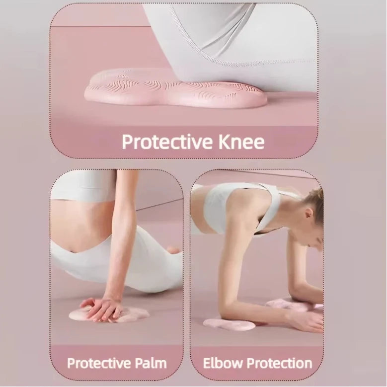 2pcs Yoga Kneeling Mat Thickened Flat Support Mat Knee Pad Portable Elbow Pad Yoga Mat Sports Fitness