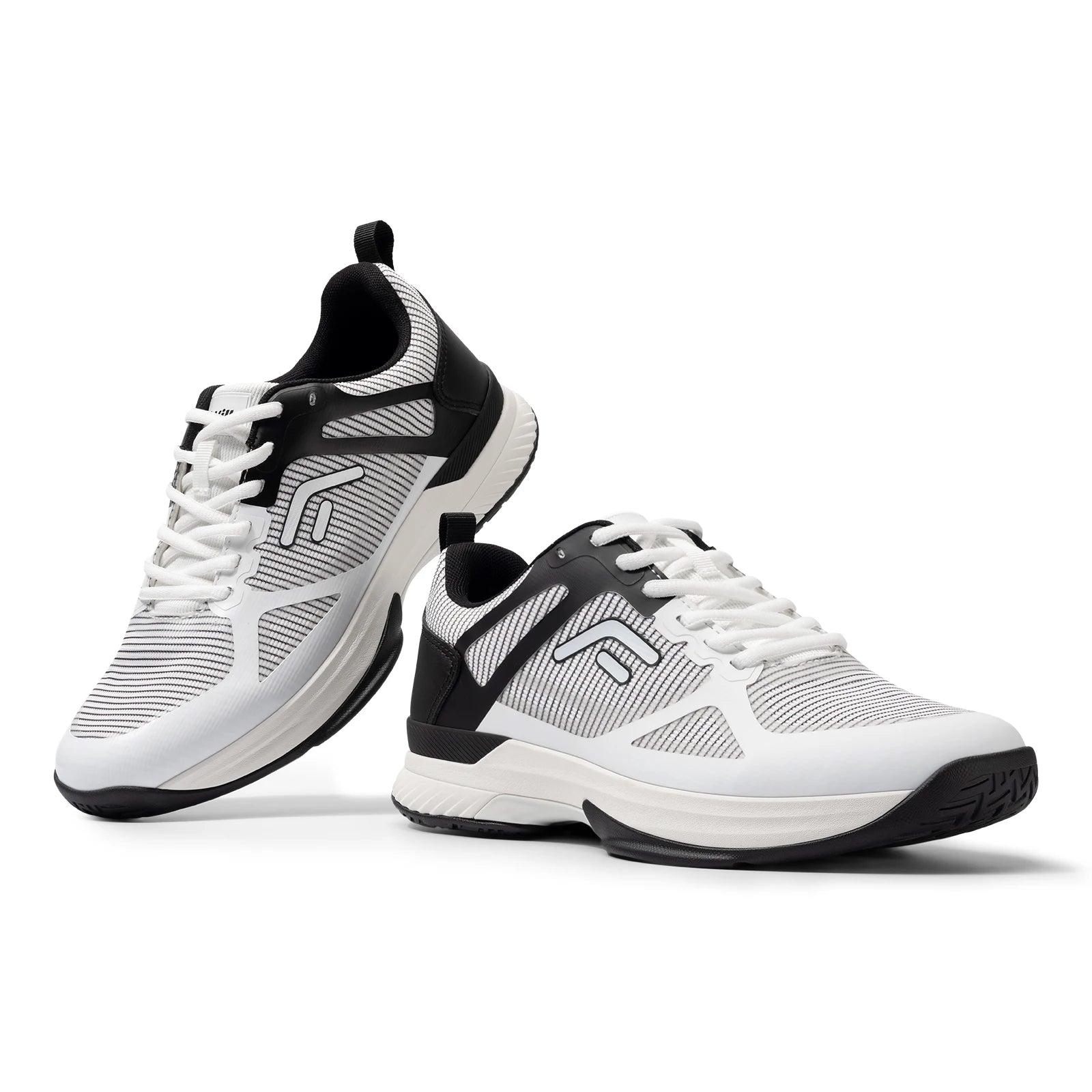 FitVille Men's Wide Pickleball Shoes Tennis Shoes Full Court Tennis Sneakers with Arch Support Lightweight Non-slip Sports Shoe