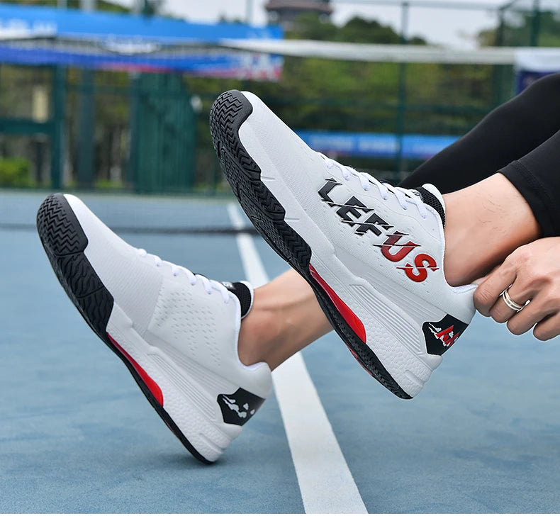 Tennis Shoes For Men 2024 New Breathable Badminton Volleyball Shoes Indoor Sport Anti-Slippery Pingpong Contest Training Sneaker