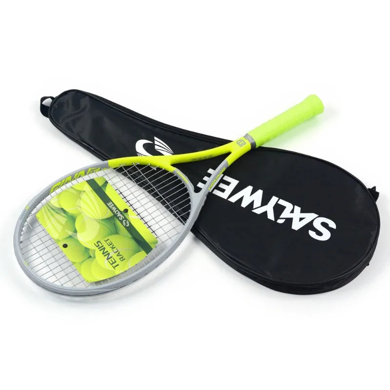 Professional Tennis Rackets Beginners Practice Lightweight Tennis Rackets Durable Training Racket Portable Sports Equipment