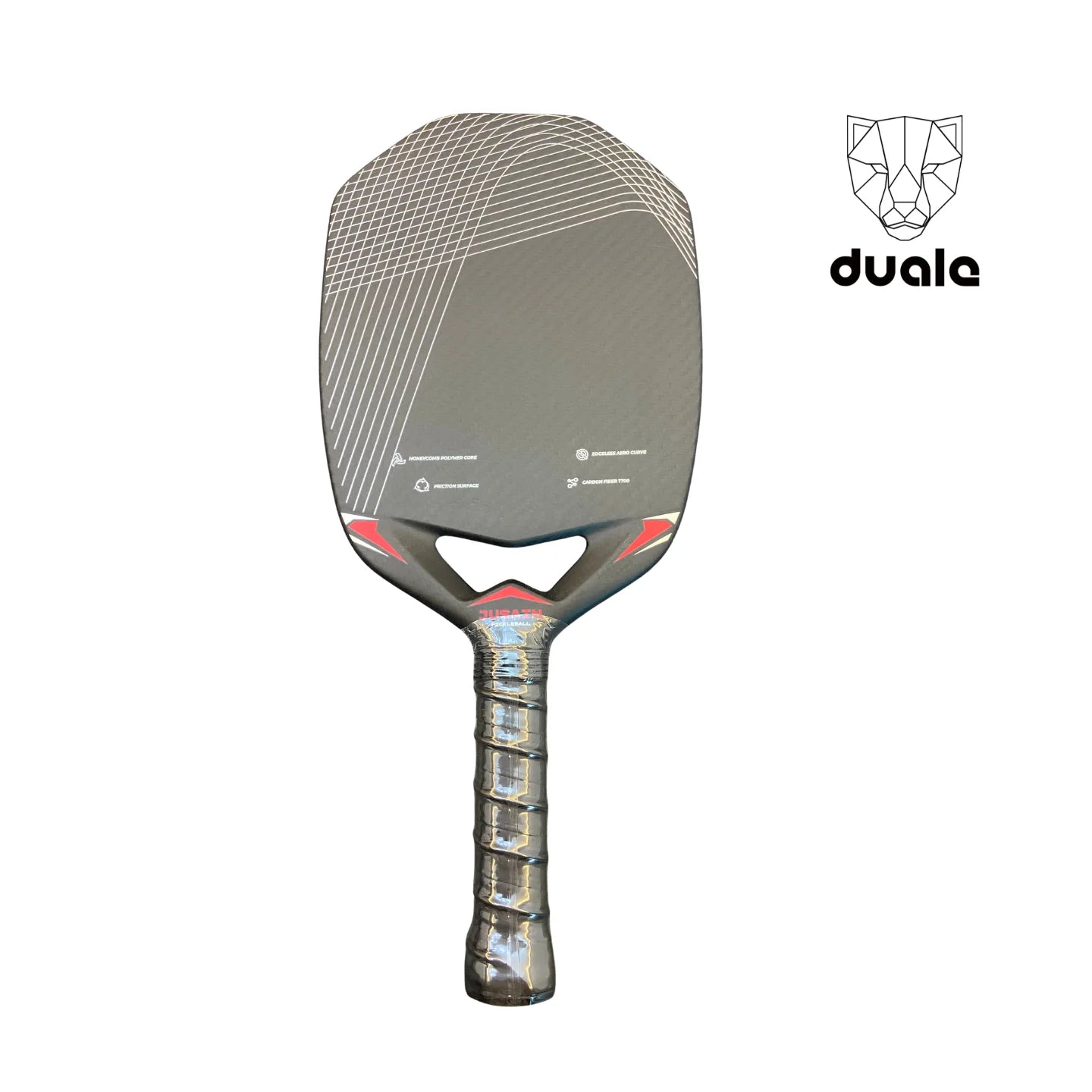 Duale Professional Pickleball Paddles Throat Design, Edgeless T700 Carbon Fiber Pickleball Paddle with 3K textured and PP Honeyc