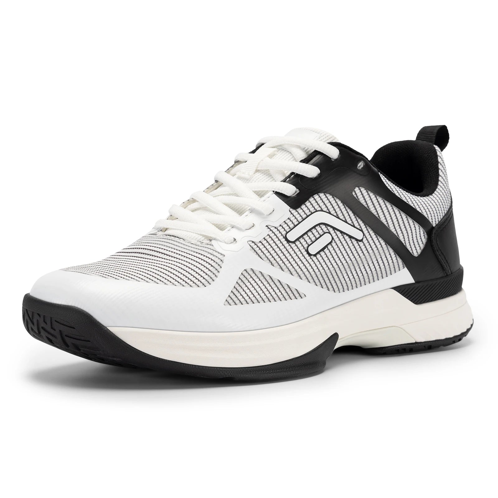 FitVille Men's Wide Pickleball Shoes Tennis Shoes Full Court Tennis Sneakers with Arch Support Lightweight Non-slip Sports Shoe