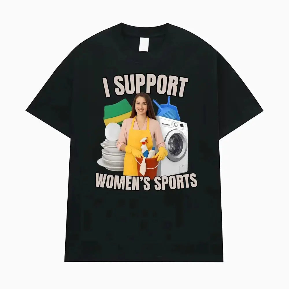 Comparison of Sports Fun Satire Humor Men's and Women's T-shirts Street Hip-hop Summer Men's Round Neck Short Sleeved Shirts