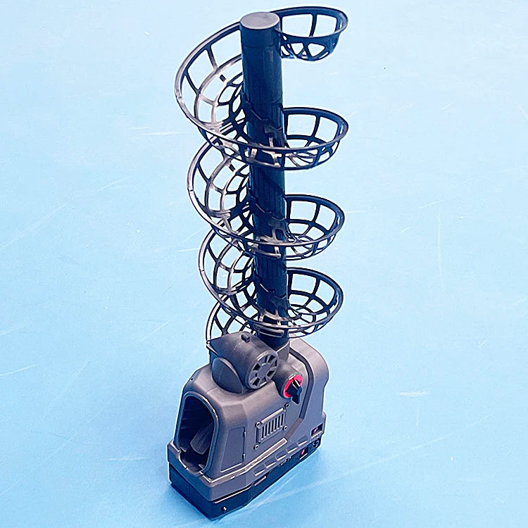 Portable Tennis Padel Pickleball Serving Machine With Slide Rail Beginner Ball Toy And Practice Aid For Training