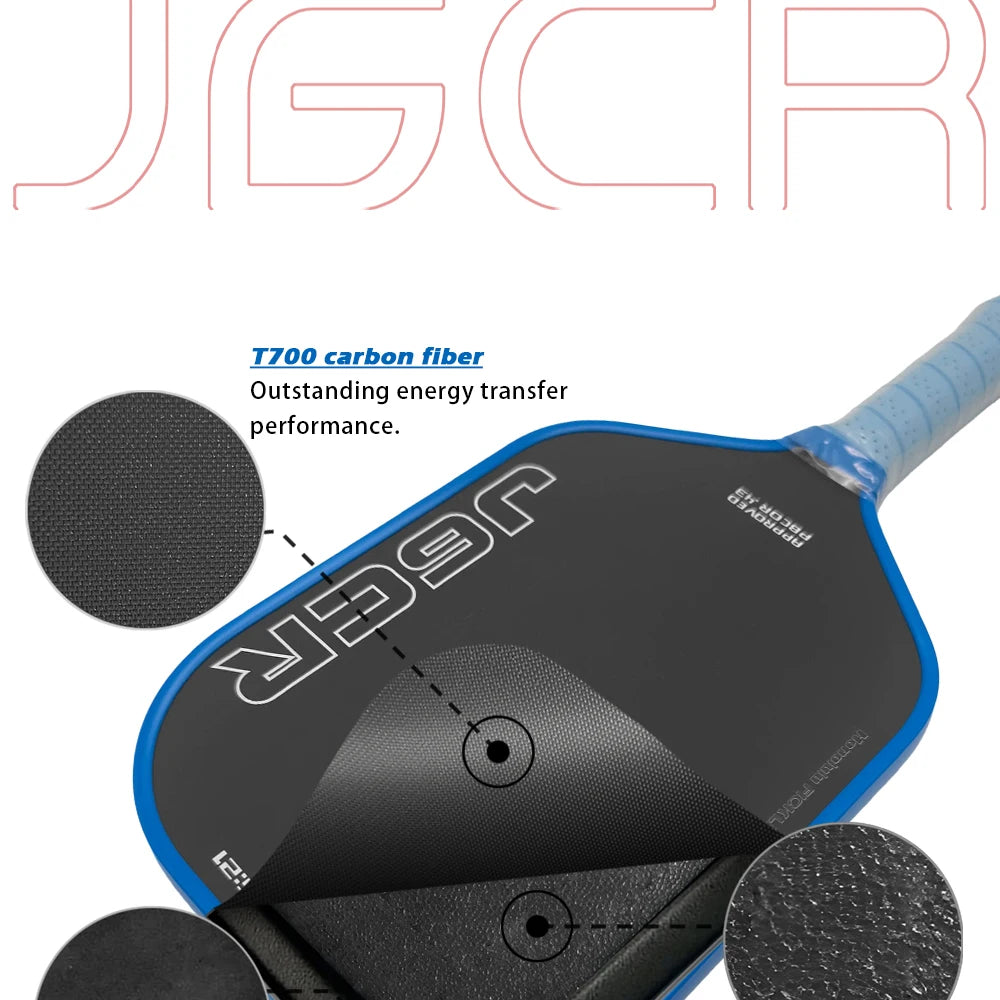 HONOLULU J6CR Pickleball Paddle Power Hot Pressed Featuring Dynamic PowerFlex Foam Core CFC Carbon Fiber Pickleball Paddle