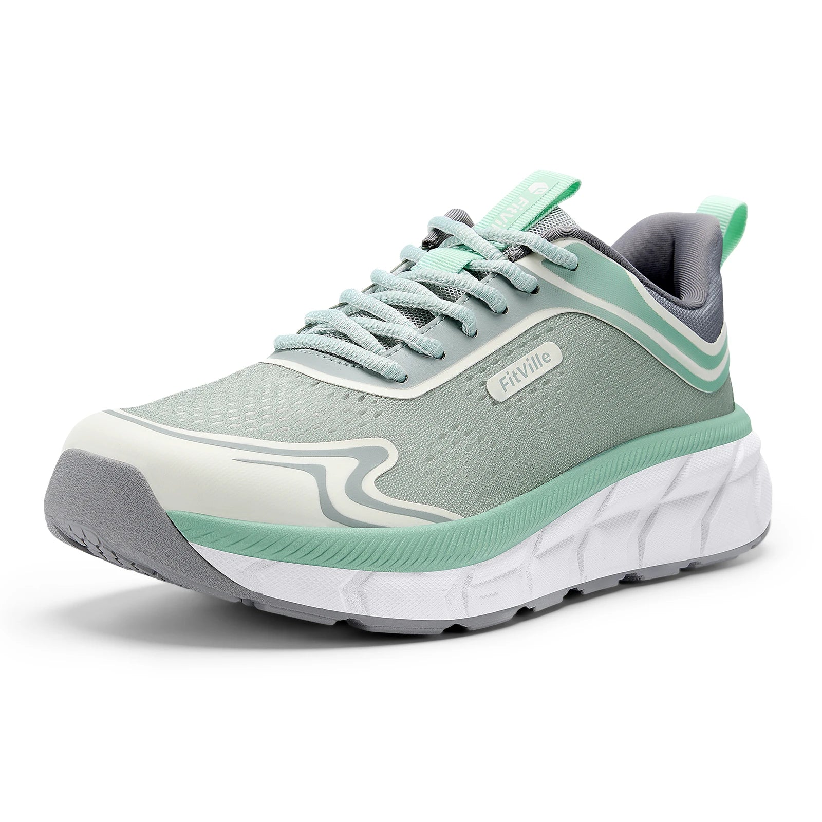 Fittington Women's Sports Shoes Wide Women Sneakers Non-Slip Tennis Walking Running Shoes For Women Swollen Feet Pain Relief
