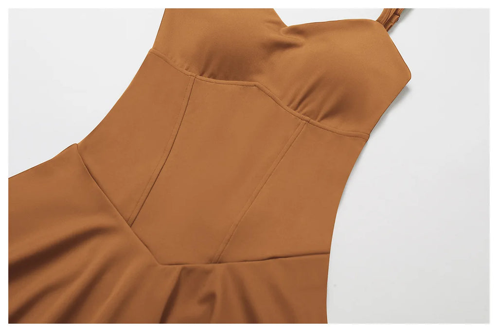 Tennis Dress with Shorts Underneath Pockets Strap Dress Sporting Tennis Outfit Women Gold Wear Sport Dresses Badminton Clothing