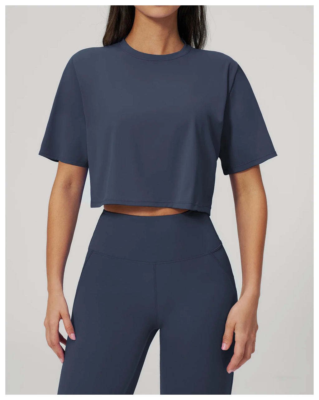 Yoga Tops Summer Sports Fitness Clothes Women's Short Sleeves Yoga Shirts Running Sports Gym Tops Loose Breathable Casual Tops