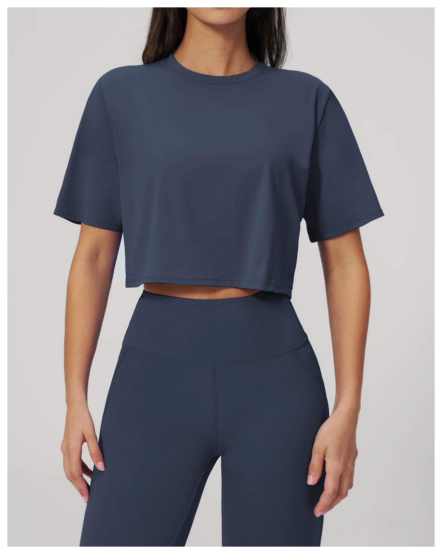 Yoga Tops Summer Sports Fitness Clothes Women's Short Sleeves Yoga Shirts Running Sports Gym Tops Loose Breathable Casual Tops