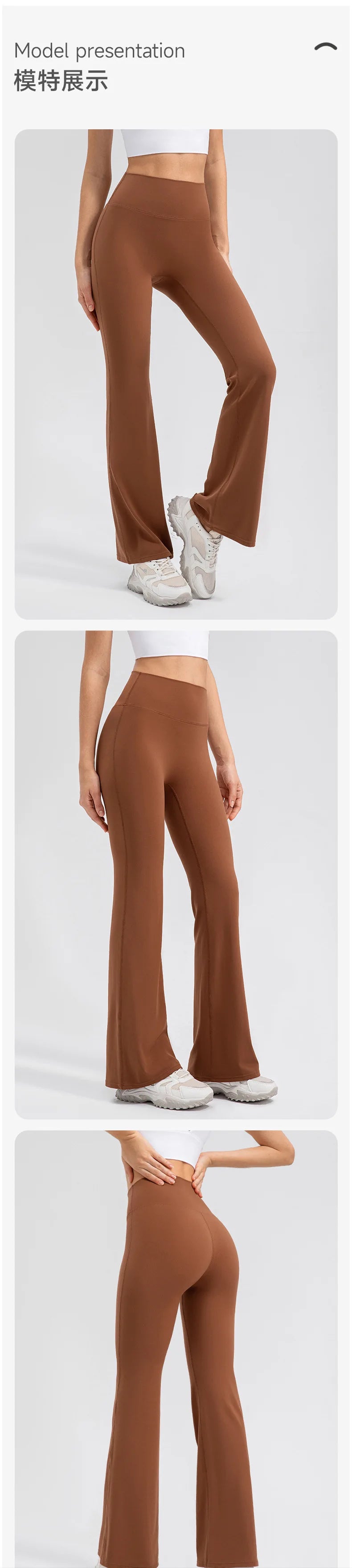 Yoga Pants Women High Waisted Yoga Pants with Pockets  Workout Flare Leggings Work Dress Pants Sports running fitness pants