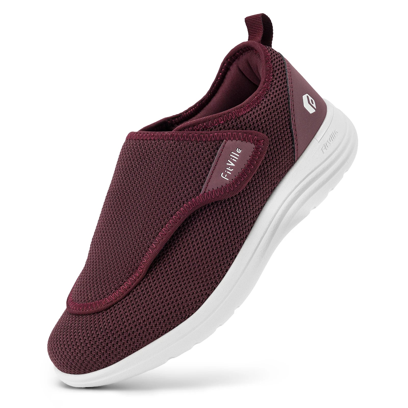 Fitville Women's Shoes Wide Width Diabetic Shoes Walking Casual Breathable for Swollen Feet Elderly Foot Pain Relief Neuropathy